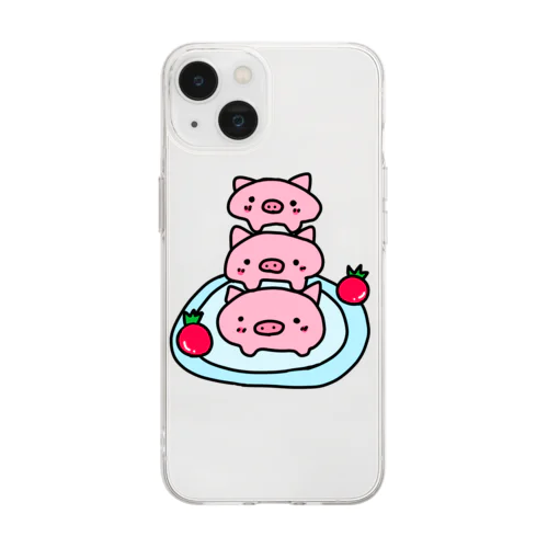 可愛いお料理 Soft Clear Smartphone Case