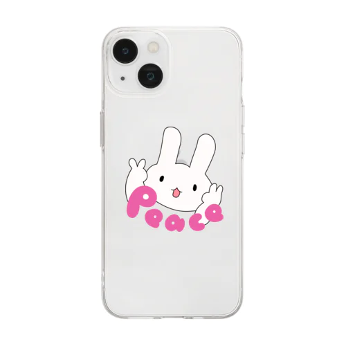 ピース Soft Clear Smartphone Case