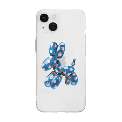 バルーンイヌ Soft Clear Smartphone Case