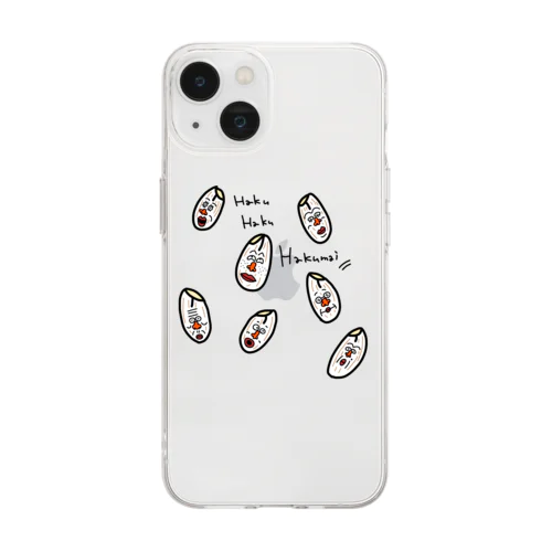 白米ズ Soft Clear Smartphone Case