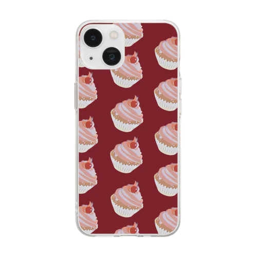 カップケーキ(2) Soft Clear Smartphone Case