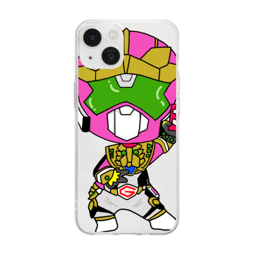 応援ヒーローガンバ李くん Soft Clear Smartphone Case