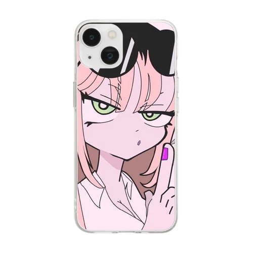 りぴ子 Soft Clear Smartphone Case