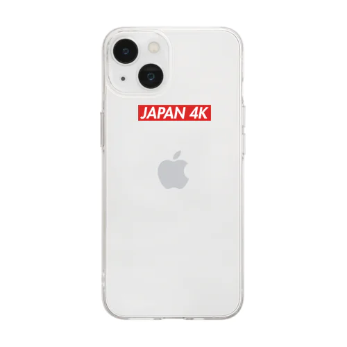 JAPAN 4K ロゴアイテム Soft Clear Smartphone Case