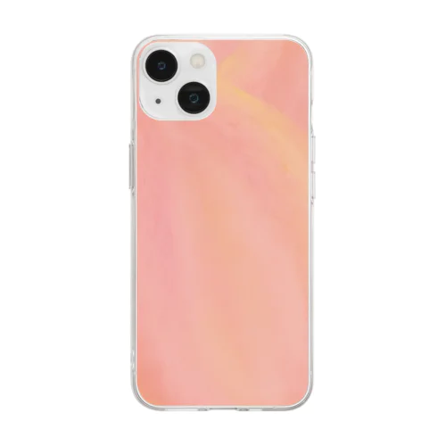 チューリップの花びら Soft Clear Smartphone Case