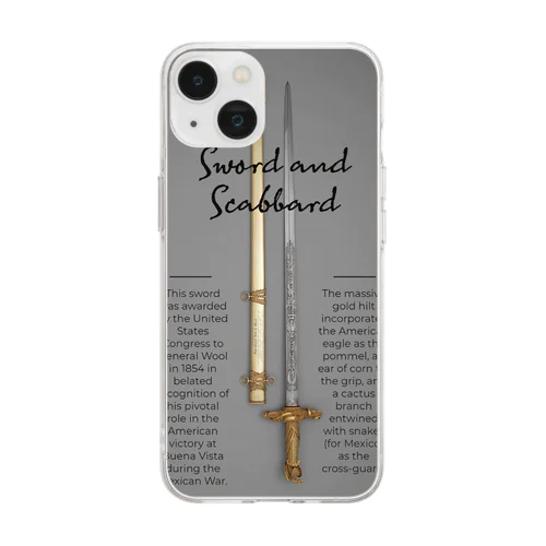 剣と鞘　Sword and Scabbard Soft Clear Smartphone Case