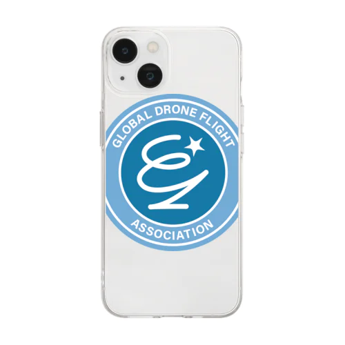 グローバルドローンフライト協会ロゴ Soft Clear Smartphone Case