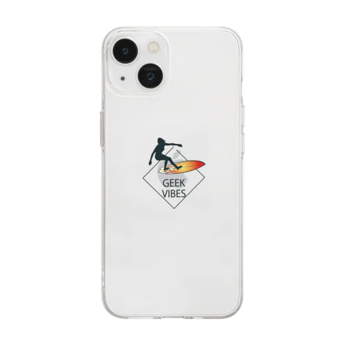 宮古島ベースのオリジナルロゴ Soft Clear Smartphone Case