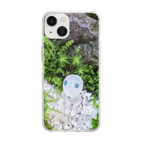 苔テラリウム　雅 Soft Clear Smartphone Case