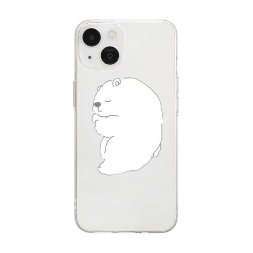 ぐっすりしろくまちゃん Soft Clear Smartphone Case