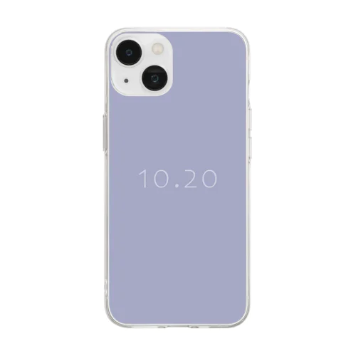 10月20日の誕生色「コズミック・スカイ」 Soft Clear Smartphone Case