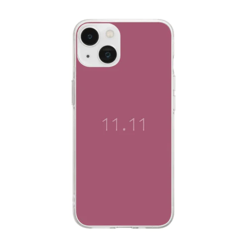 11月11日の誕生色「マラガ」 Soft Clear Smartphone Case