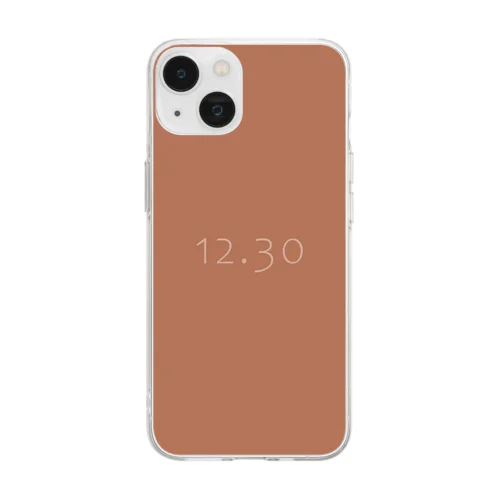 12月30日の誕生色「サンバーン」 Soft Clear Smartphone Case