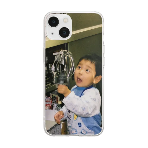 人文くんグッズ Soft Clear Smartphone Case