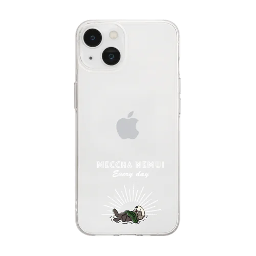 MECCHA NEMUI らっこ Soft Clear Smartphone Case