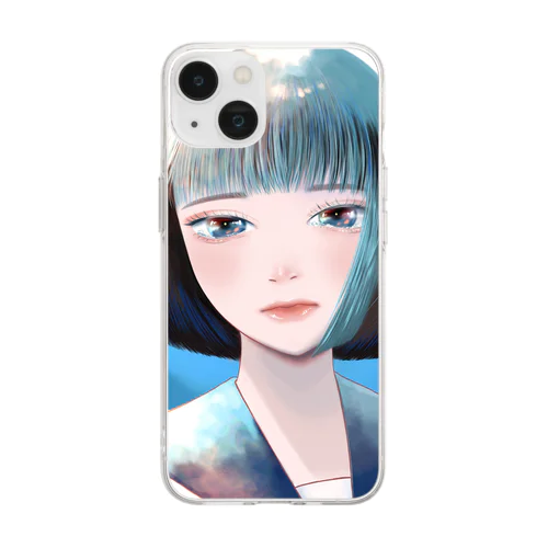 お別れ Soft Clear Smartphone Case