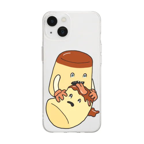 共喰い🍮（プリン） Soft Clear Smartphone Case