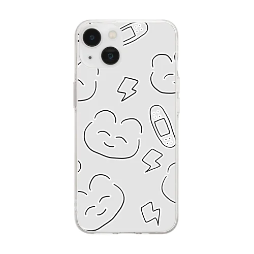 にこにこくん Soft Clear Smartphone Case