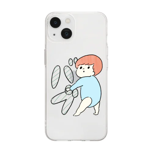 バブみ Soft Clear Smartphone Case