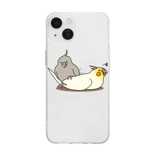 踏んづけちくたん Soft Clear Smartphone Case