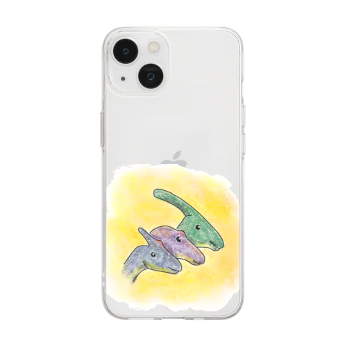 サウロロフスプロサウロロフスパラサウロロフス Soft Clear Smartphone Case