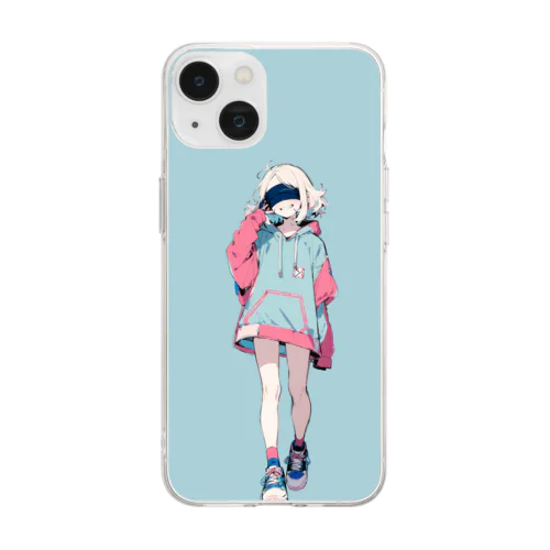BLINDFOLD GIRL 03 Soft Clear Smartphone Case
