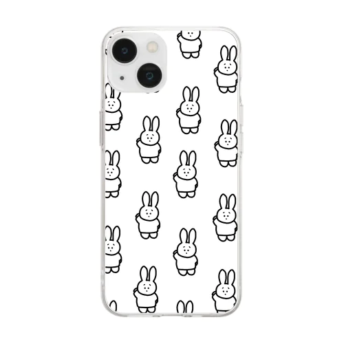 うさぎたち Soft Clear Smartphone Case