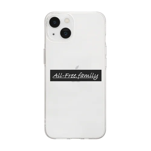 All-Free.family ロゴ Soft Clear Smartphone Case