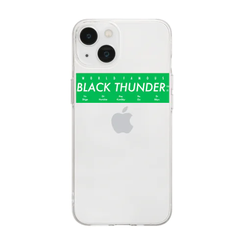 BLACK THUNDER Soft Clear Smartphone Case