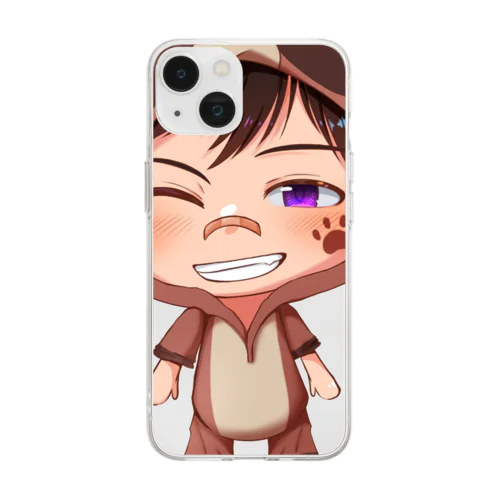 須戸コウ_着ぐるみミニキャラVer Soft Clear Smartphone Case