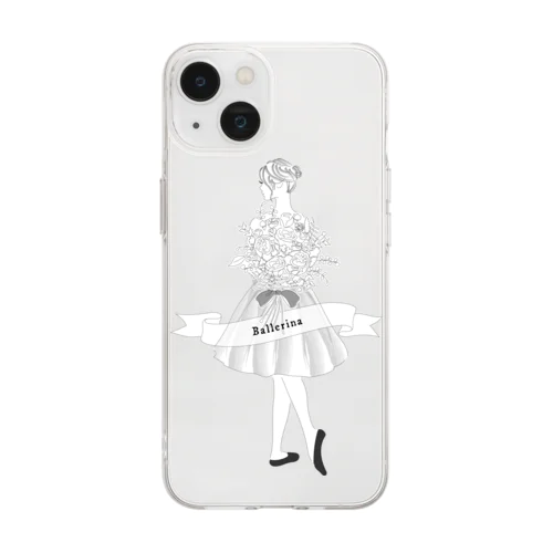 シンプル バレリーナ Soft Clear Smartphone Case