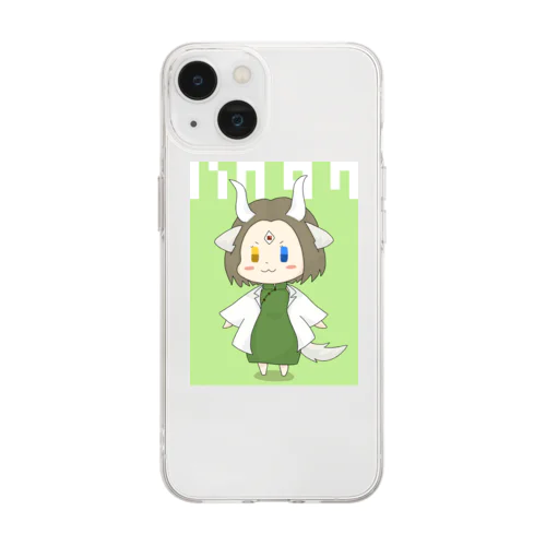 ハクタクさん Soft Clear Smartphone Case