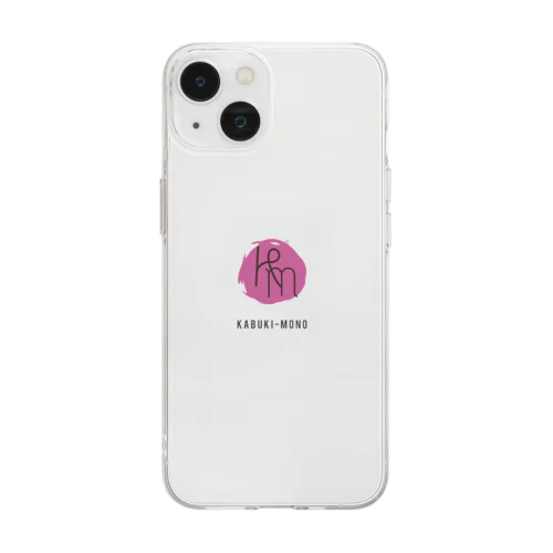 オリジナルロゴソフトスマホケース[マゼンタ] Soft Clear Smartphone Case