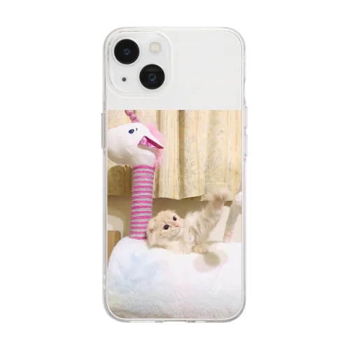 あらぶるねこ Soft Clear Smartphone Case