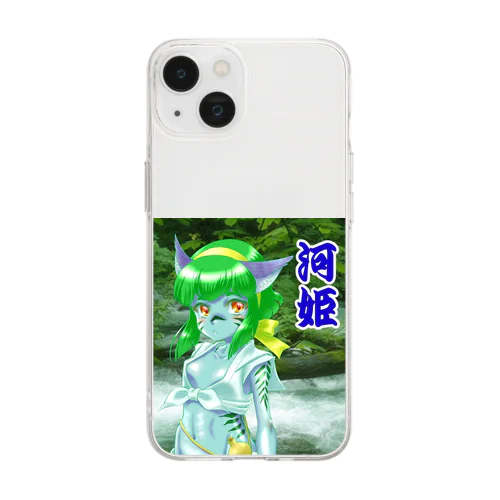 河童河姫　水法被 Soft Clear Smartphone Case