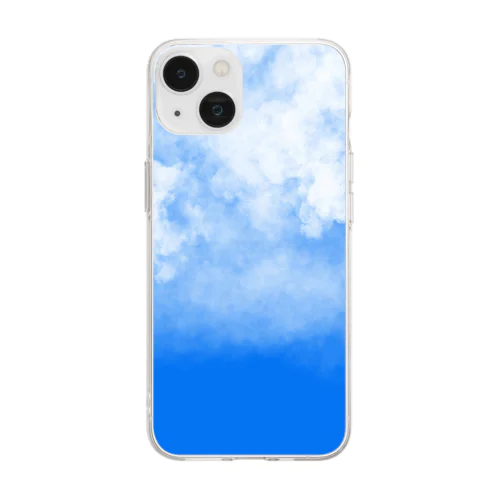 Sky/blue Soft Clear Smartphone Case