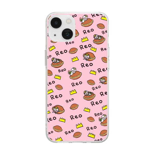 どら焼き☆れぉにゃんのソフトクリアスマホケース Soft Clear Smartphone Case