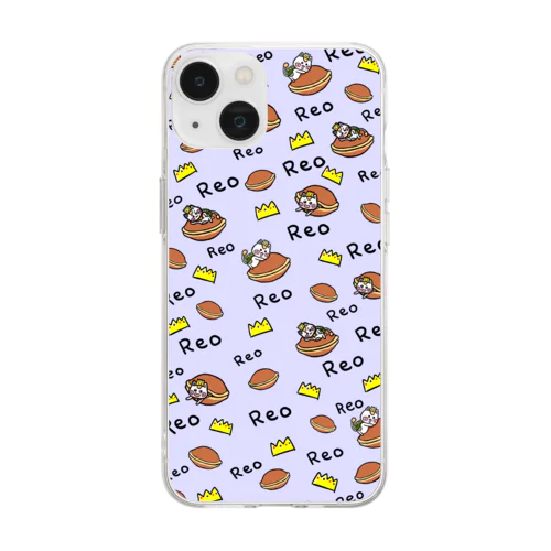 どら焼き☆れぉにゃんのソフトクリアスマホケース Soft Clear Smartphone Case