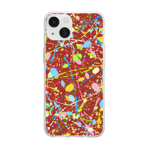 PAINT_C4CR Soft Clear Smartphone Case