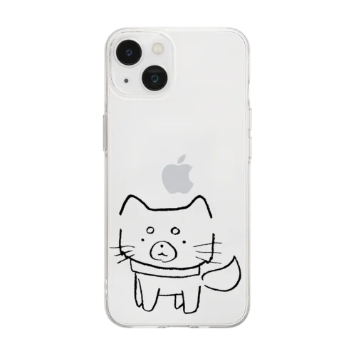 まめ Soft Clear Smartphone Case