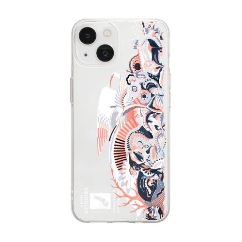 travel imagination（iPhone14用） Soft Clear Smartphone Case