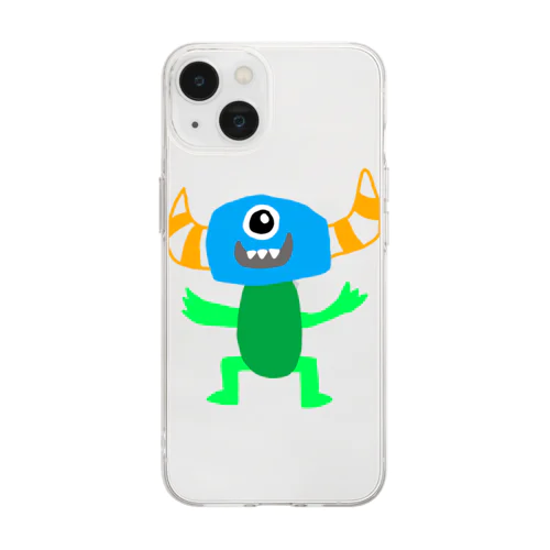 モンスターくん Soft Clear Smartphone Case