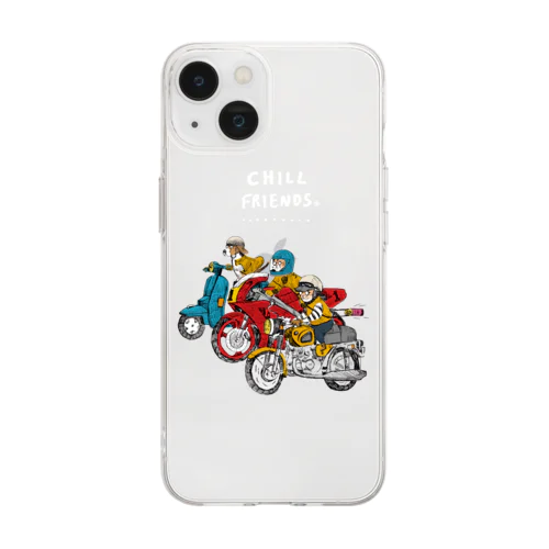 CHILL FRIENDS_バイカーズ Soft Clear Smartphone Case