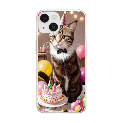 パーティーキャット265 Soft Clear Smartphone Case