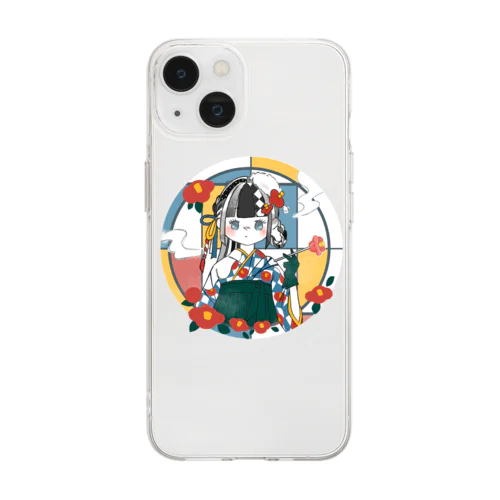 大正浪漫椿姫 Soft Clear Smartphone Case