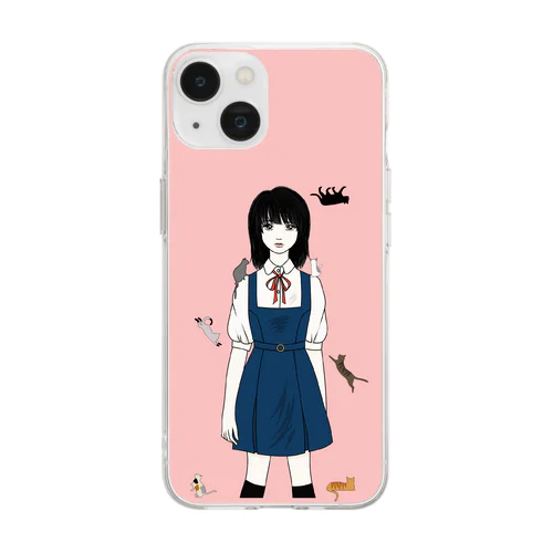 I Love Cats Soft Clear Smartphone Case