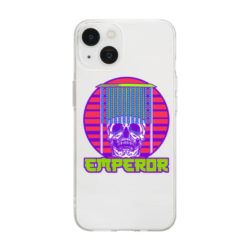 【前面】skeleton emperor Soft Clear Smartphone Case