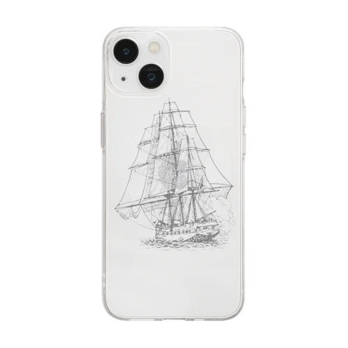 帆船 Soft Clear Smartphone Case