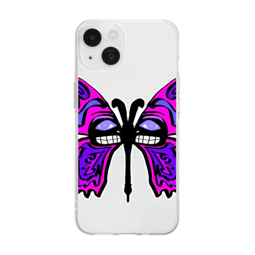strange butterflies Soft Clear Smartphone Case