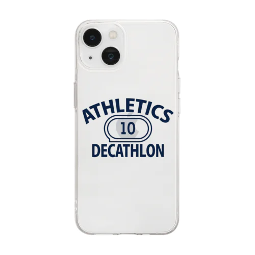 十種競技・デカスロン・DECATHLON・じっしゅきょうぎ・二日間・10種・男子・女子・かっこいい・かわいい・選手・陸上部員・トレーニング・混成競技・確実・有望・応援・タイム・得点・入賞・実力 ソフトクリアスマホケース